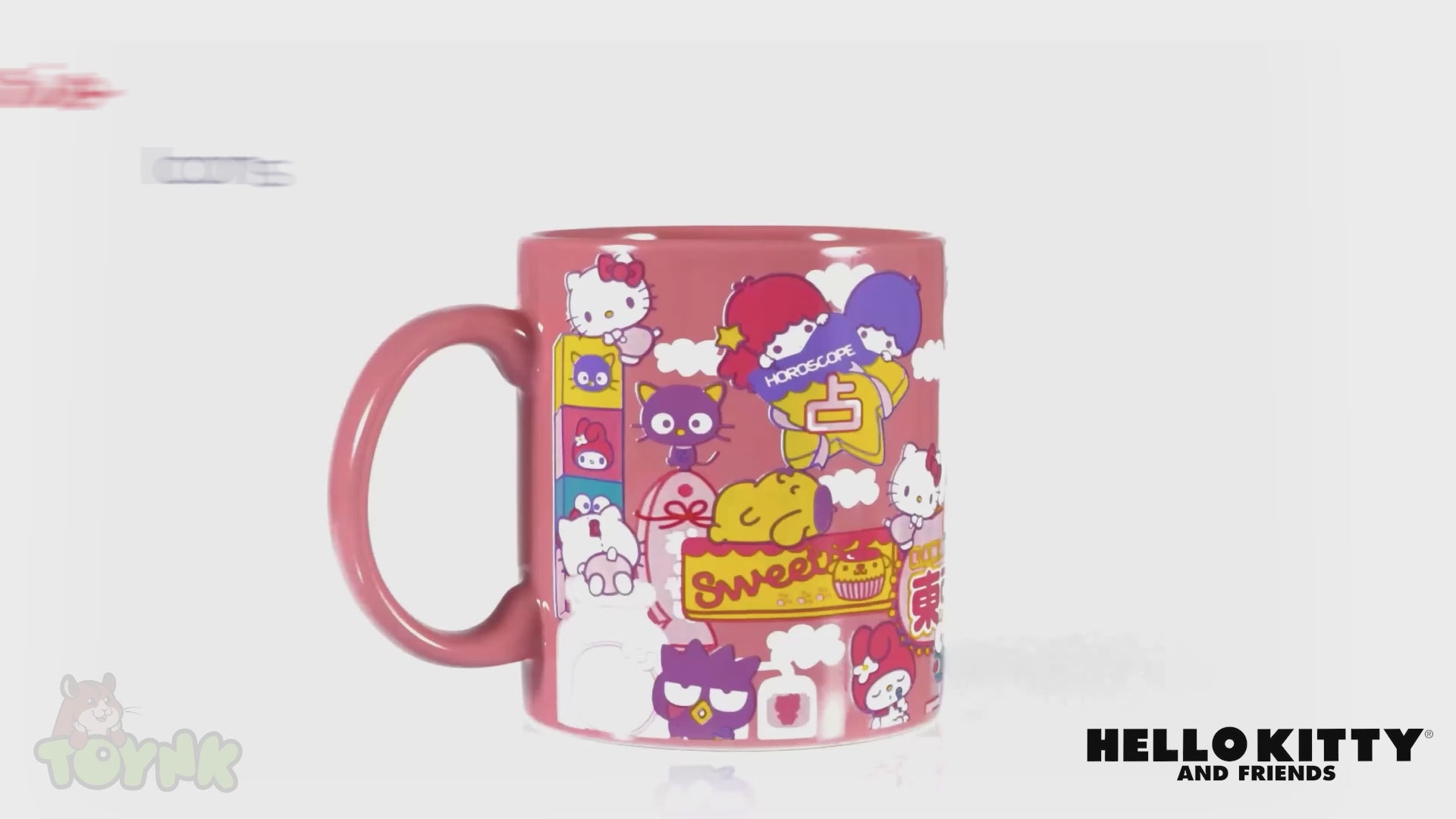 Sanrio Hello Kitty and Friends Icons Pink Ceramic Mug | 20 Ounces