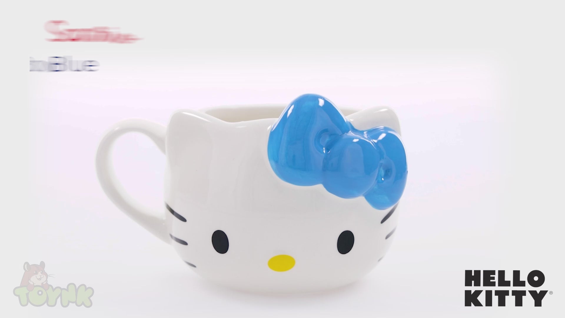 Sanrio Hello Kitty Blue Bow Sculpted Ceramic Mug | Holds 20 Ounces