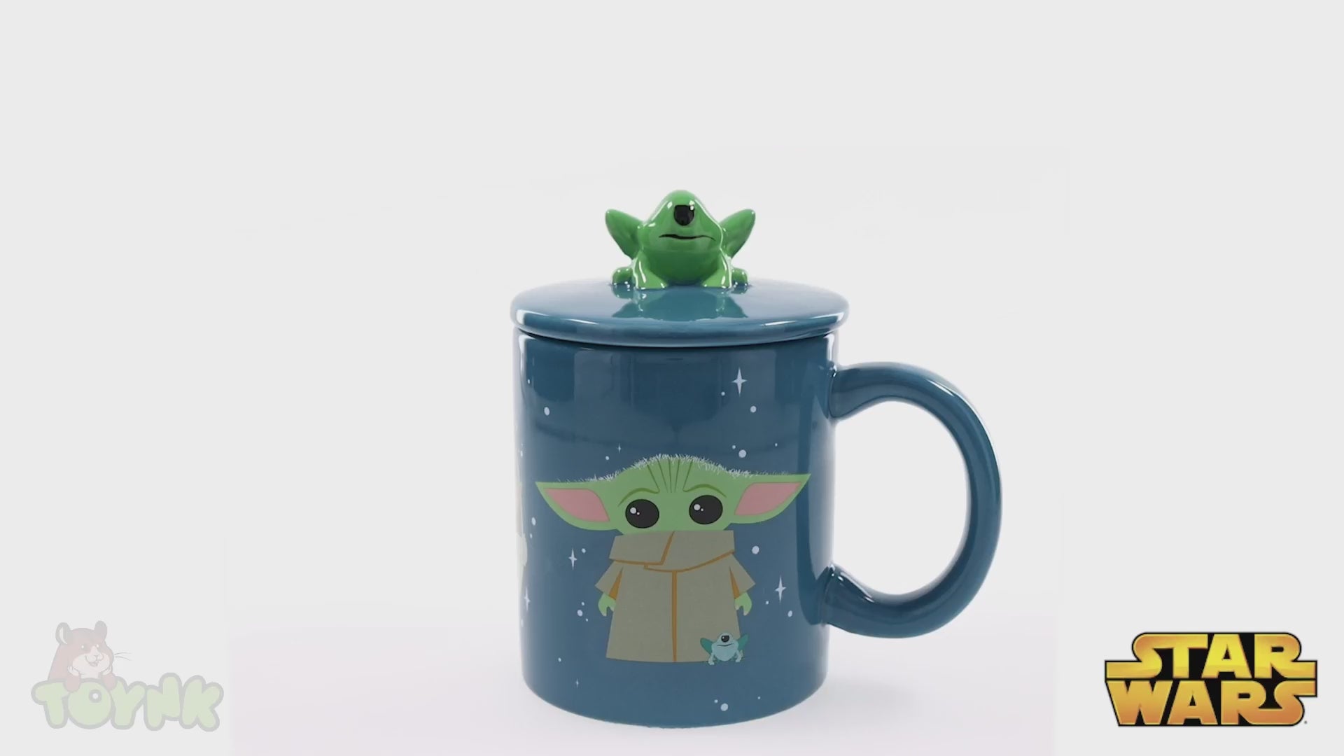 Star Wars: The Mandalorian Grogu Mug With Space Frog Lid | Holds 18 Ounces