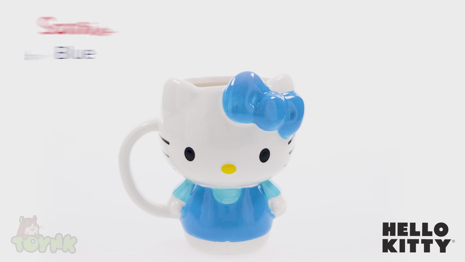 Sanrio Hello Kitty Blue Sculpted Ceramic Mug | Holds 20 Ounces