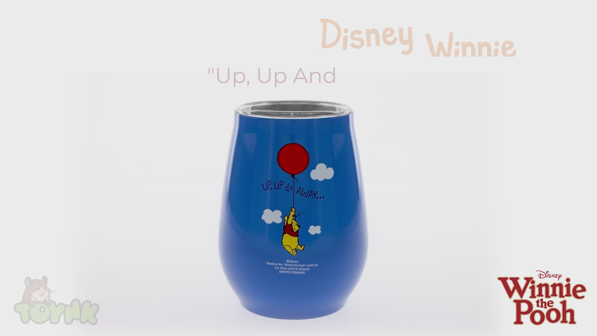 Disney Winnie the Pooh "Up, Up And Away" 10-Ounce Stainless Steel Tumbler