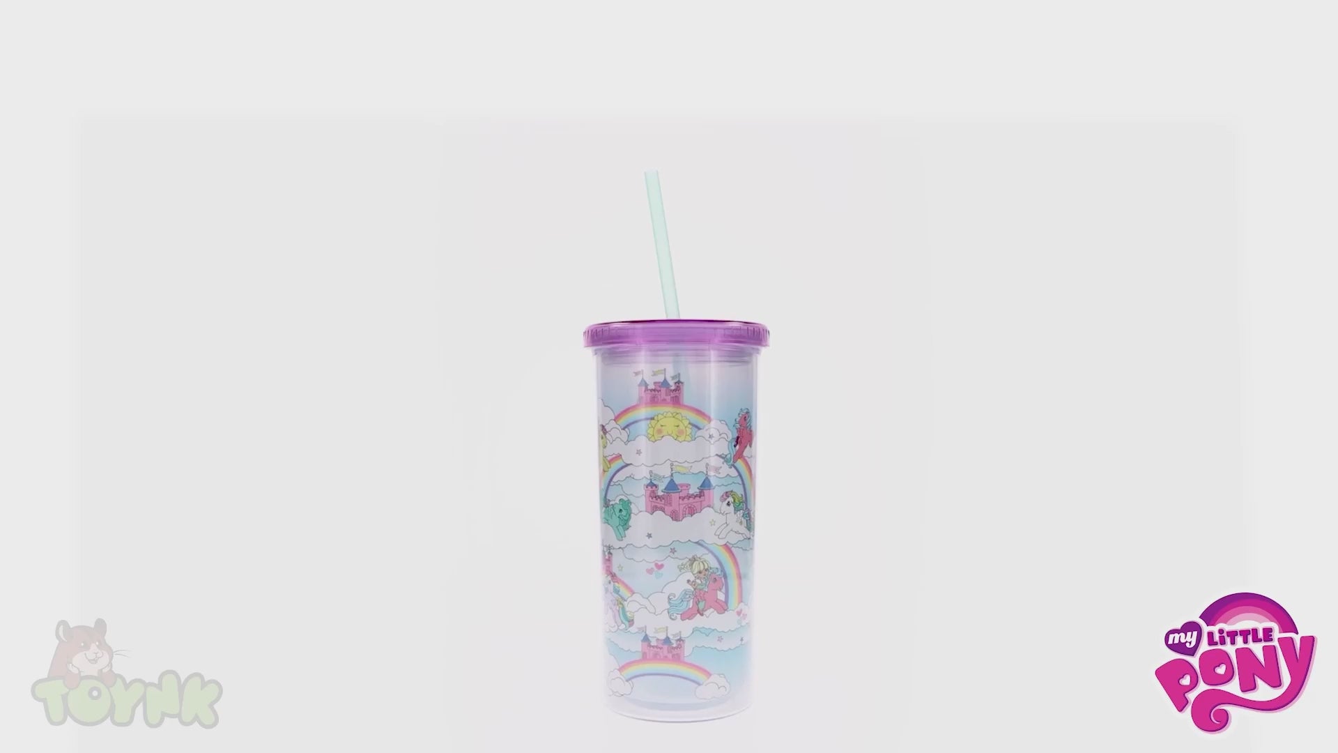 My Little Pony Dream Castle 20-Ounce Carnival Cup With Lid and Straw