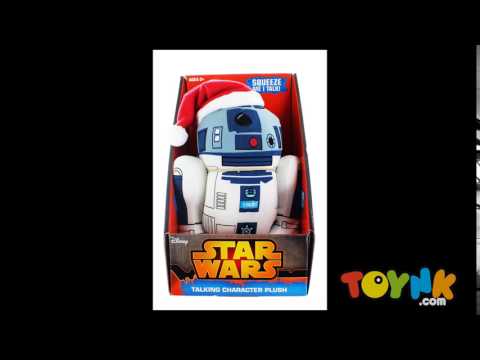 Stuffed Star Wars Plush Toy - 9" Talking Santa R2D2 Doll