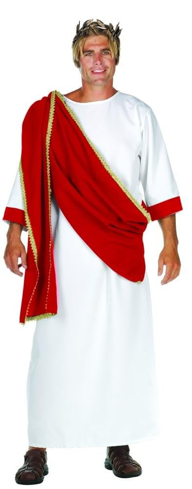 Ceasar The Great Greek Red Drape Costume Robe Adult