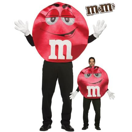 M&M Candy Red Deluxe Costume Adult