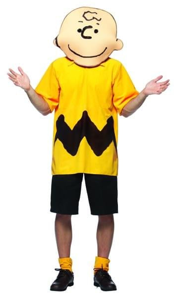 Peanuts Charlie Brown Costume Adult Shirt Shorts