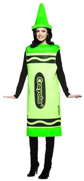 Green Crayola Crayon Costume Adult
