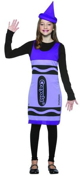 Wisteria Purple Crayola Crayon Tank Dress Costume Tween