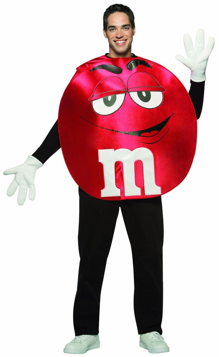 M&M Candy Red Poncho Costume