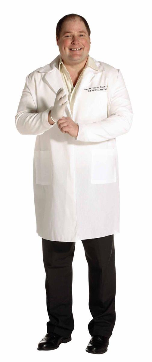 Lab Coat Costume Sexymour Bush Gynecologist Adult Plus