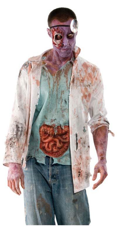 The Walking Dead Zombie Doctor Costume Adult Standard/One Size Fits Most