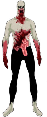 2nd Skin Zombie Jumpsuit Costume Adult