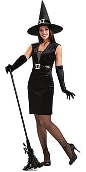 Cocktail Witch Black Costume Adult