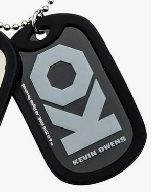 WWE Kevin Owens Stainless Steel 24" Double Dog Tags