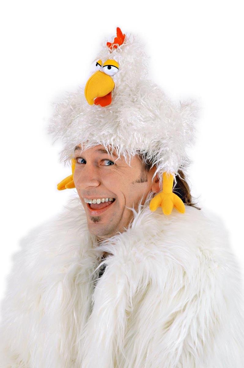 The Clucker Costume Chicken Hat Adult