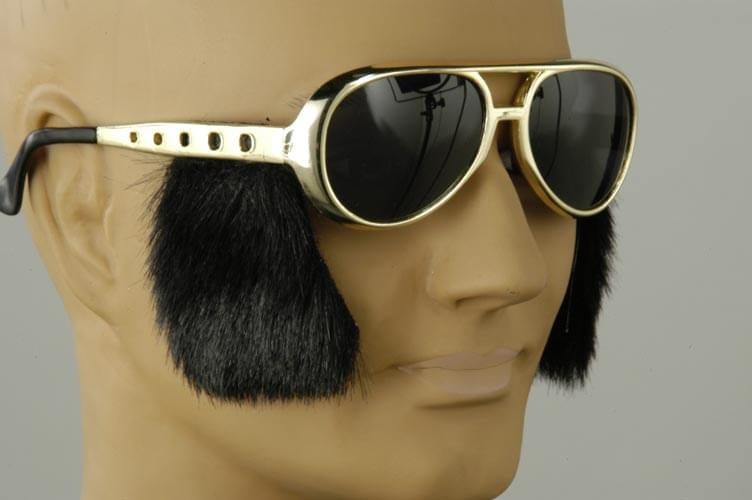 Rock N Roll Costume Glasses With Sideburn