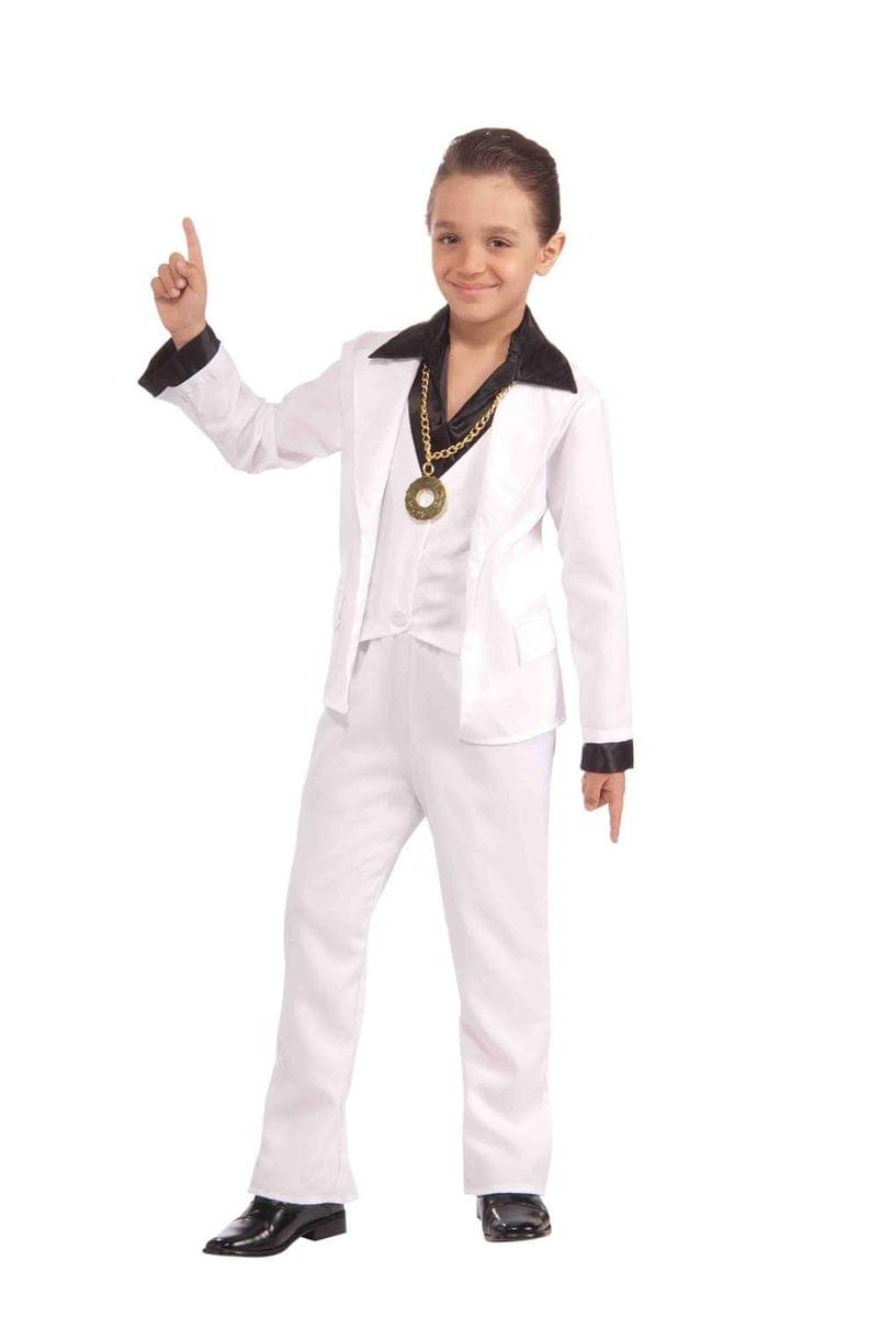 70's Disco Fever White Suit Child Costume