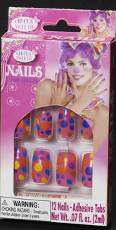 Circus Sweetie Polka Dot Costume Nails