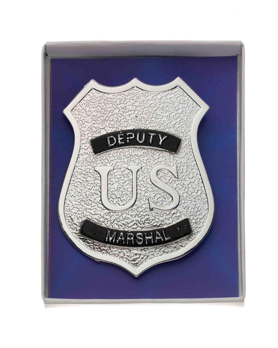 Silver Police Badge Costume Accessory