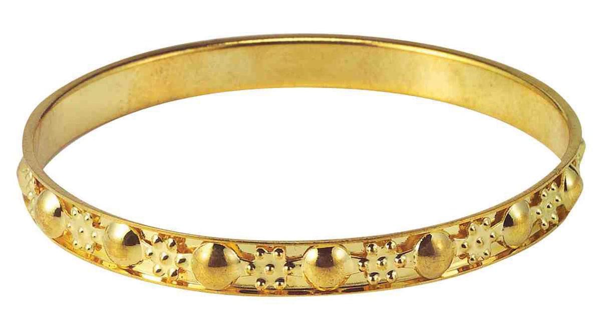 Gypsy Thin Gold Costume Bangle Bracelet