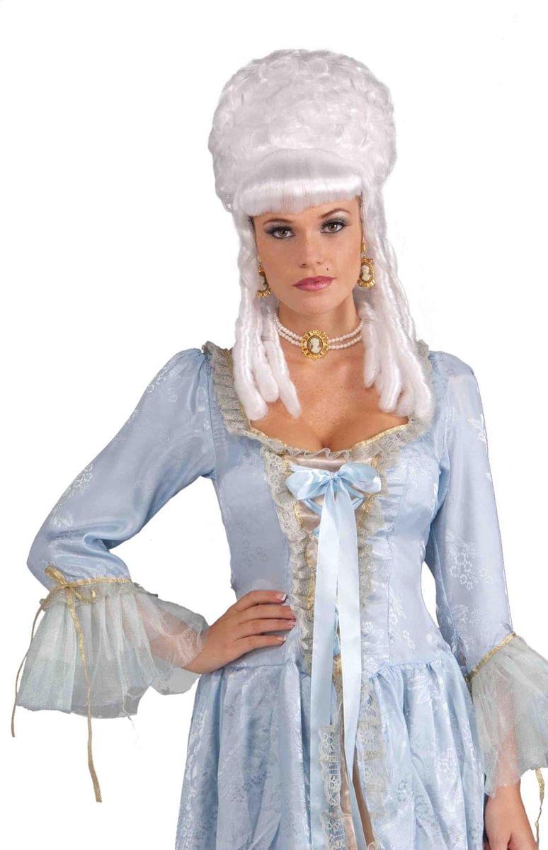 Platinum White Marie Antoinette Adult Costume Wig