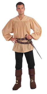 Beige Medieval Man Adult Costume Shirt