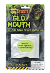 Biohazard Zombie Mouth Glow Light Up Costume Accessory