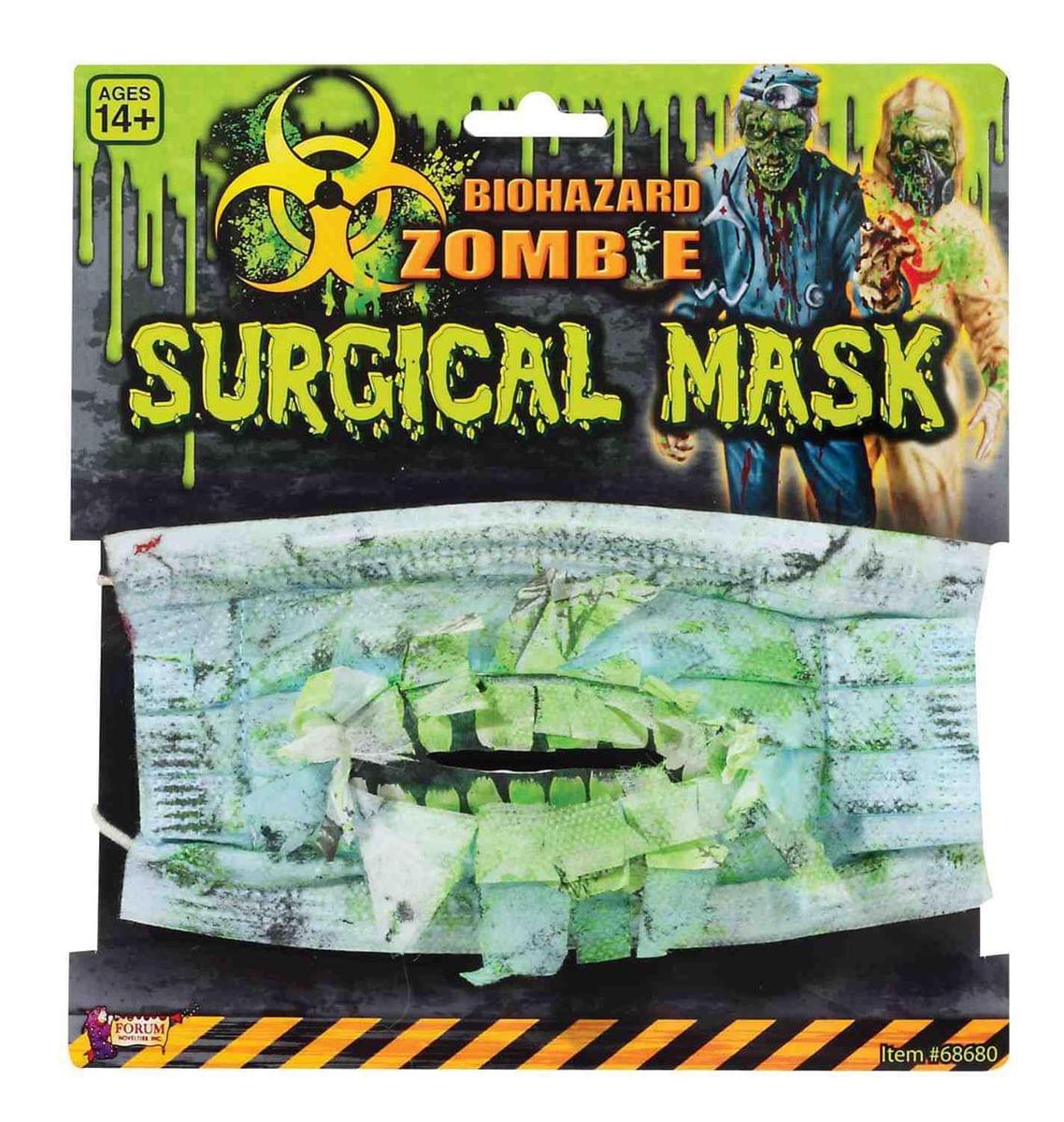 Biohazard Zombie Costume Surgical Mask With Teeth