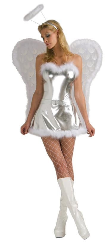 Sexy Silver Angel Costume Adult
