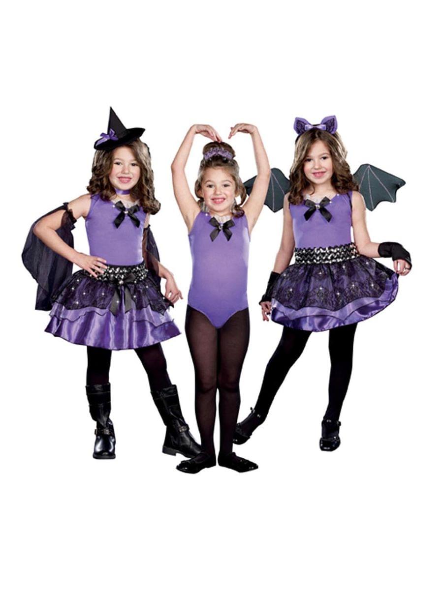 Halloween Cutie 3 In 1 Witch Ballerina Bat Costume Child