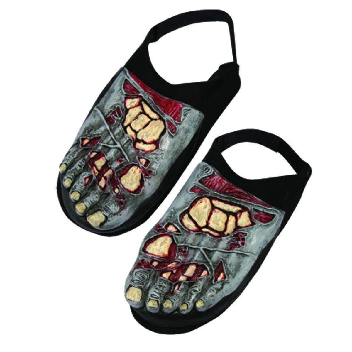 Zombie Bone Foot Covers Costume Accessory Adult