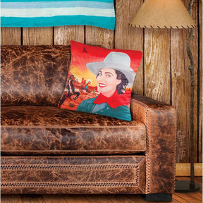 Cowgirl 18"X 18" Pillow Cover