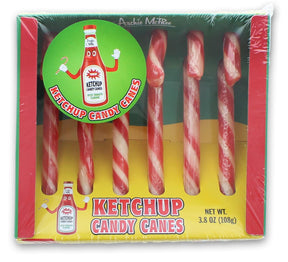 Ketchup Flavored Candy Canes | 6 Piece Gift Set