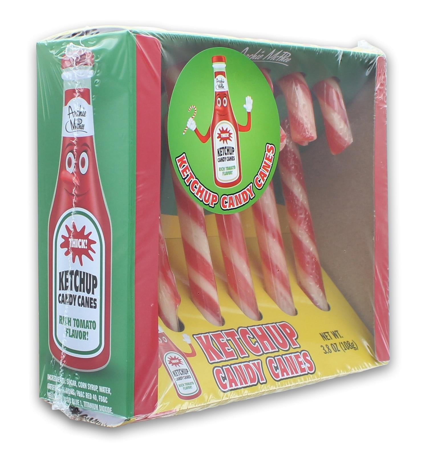 Ketchup Flavored Candy Canes | 6 Piece Gift Set