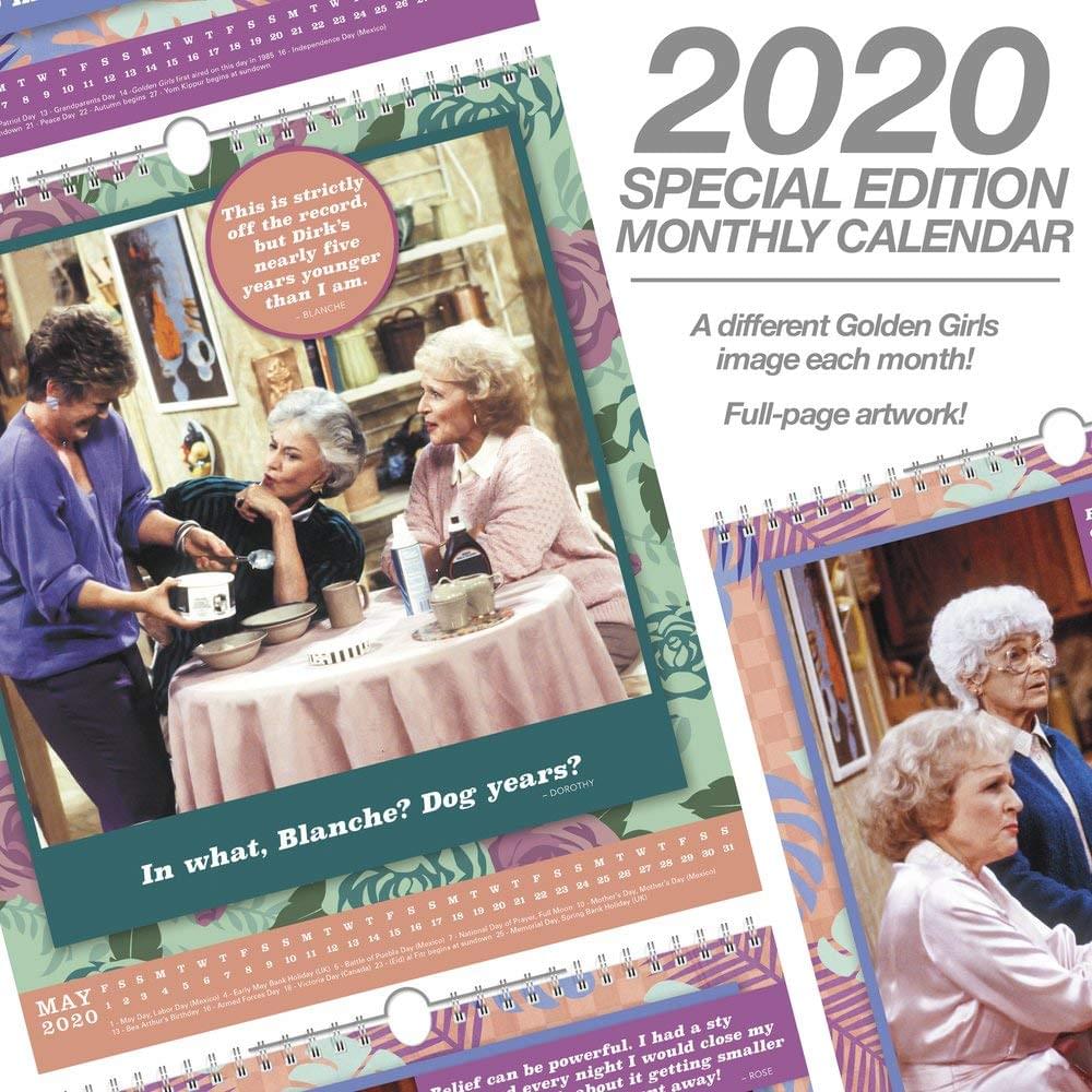 The Golden Girls 2020 Special Edition 13x15 Inch Wall Calendar