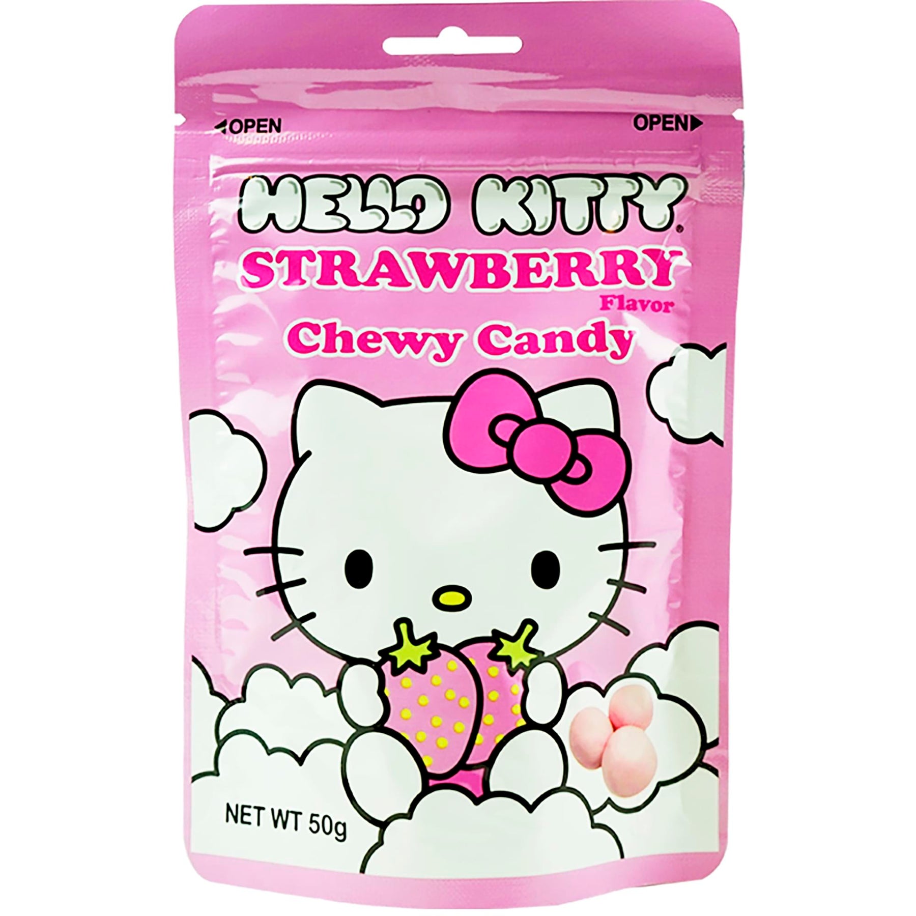 Hello Kitty Chewy Strawberry Flavor Candy | 1.76 Ounce Pack