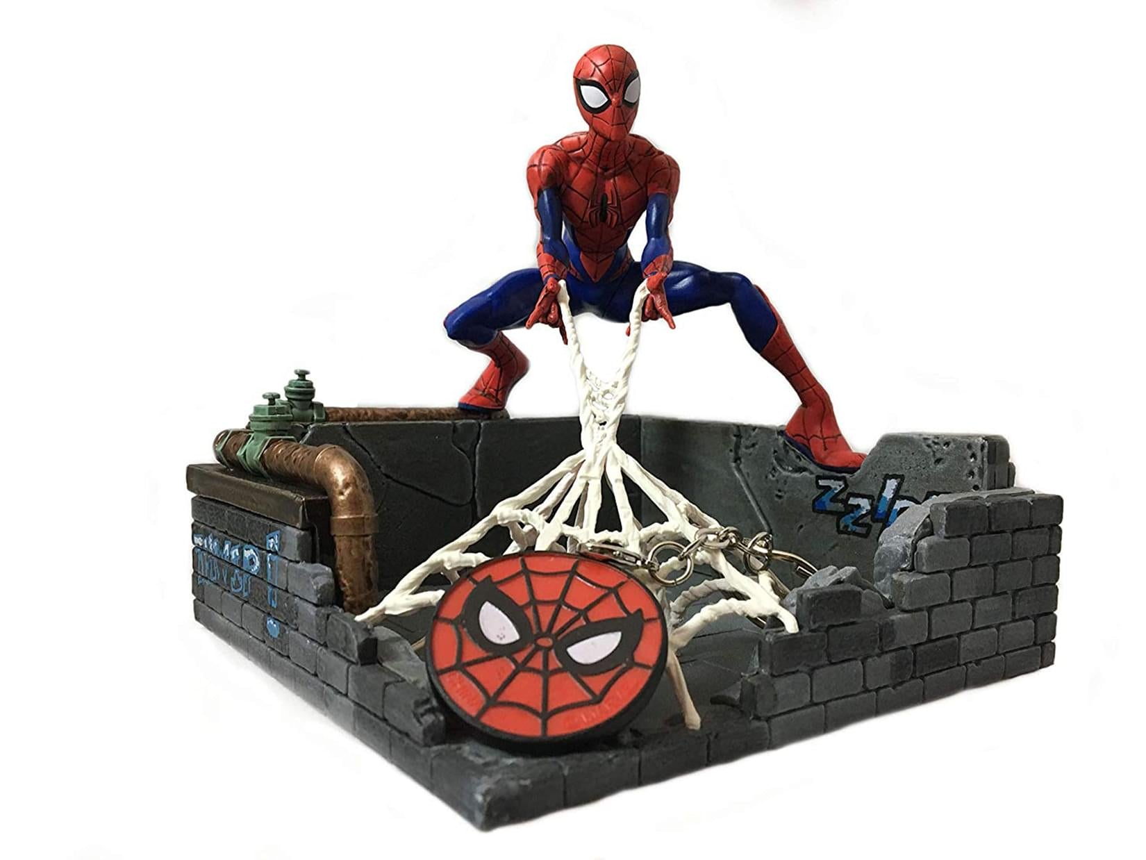 Marvel Spider-Man Finders Keypers Statue | Official Spider-Man Key Holder Figure