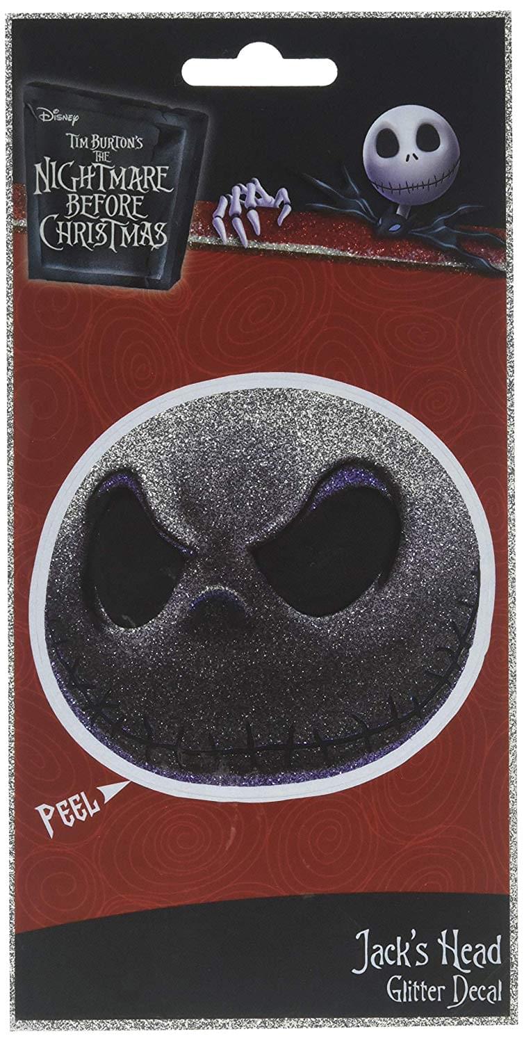 Nightmare Before Christmas Jack Face 4 x 8 Inch Glitter Decal