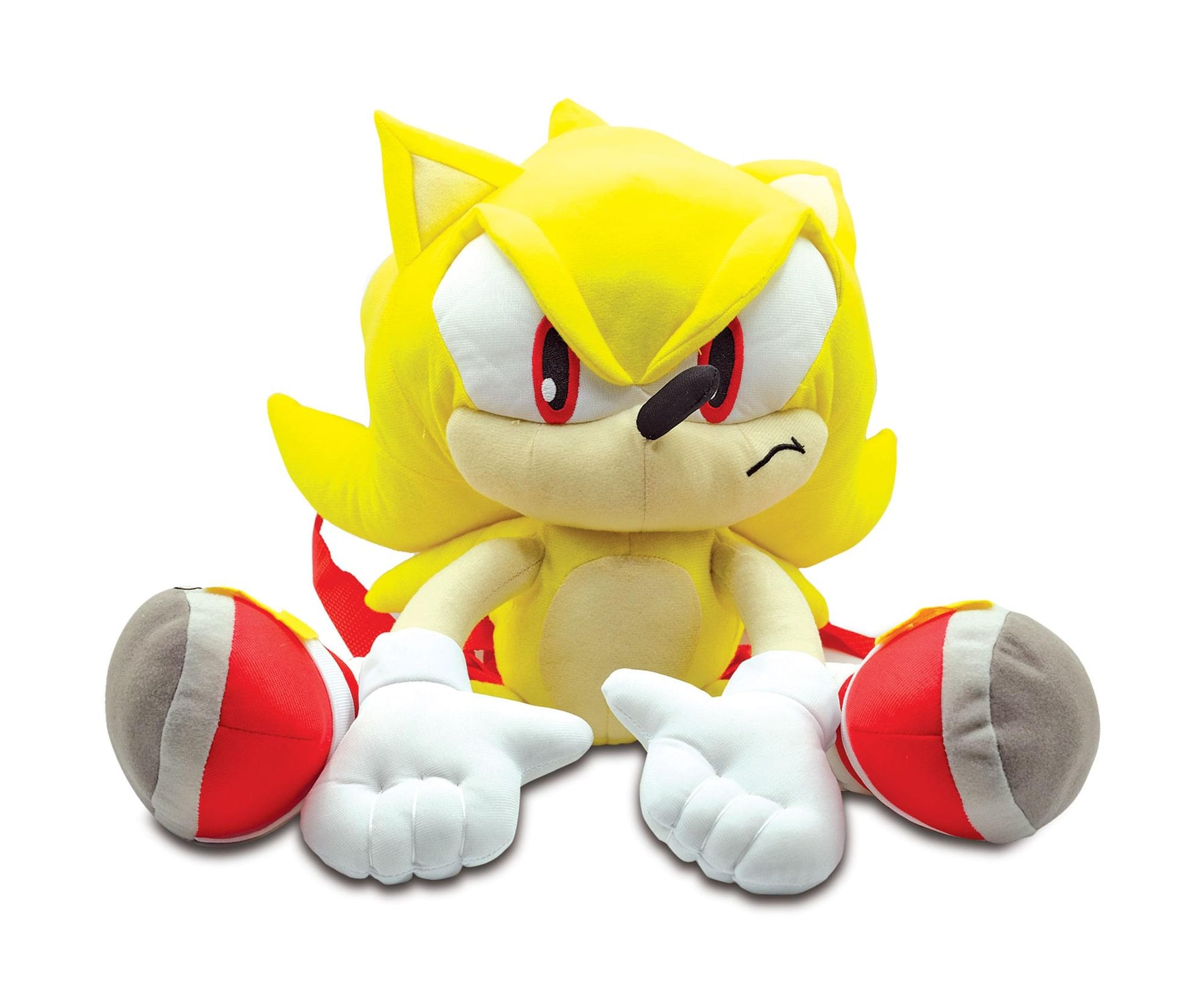 Sonic the Hedgehog Super Sonic 17 Inch Plush Backpack