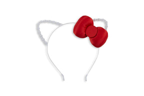 Sanrio Hello Kitty Deluxe White Costume Headband With Red Bow
