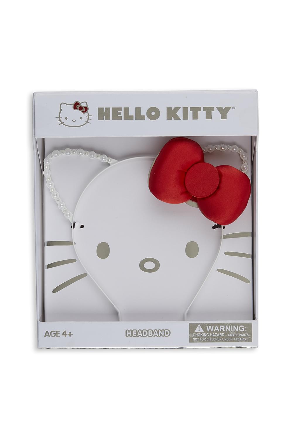 Sanrio Hello Kitty Deluxe White Costume Headband With Red Bow