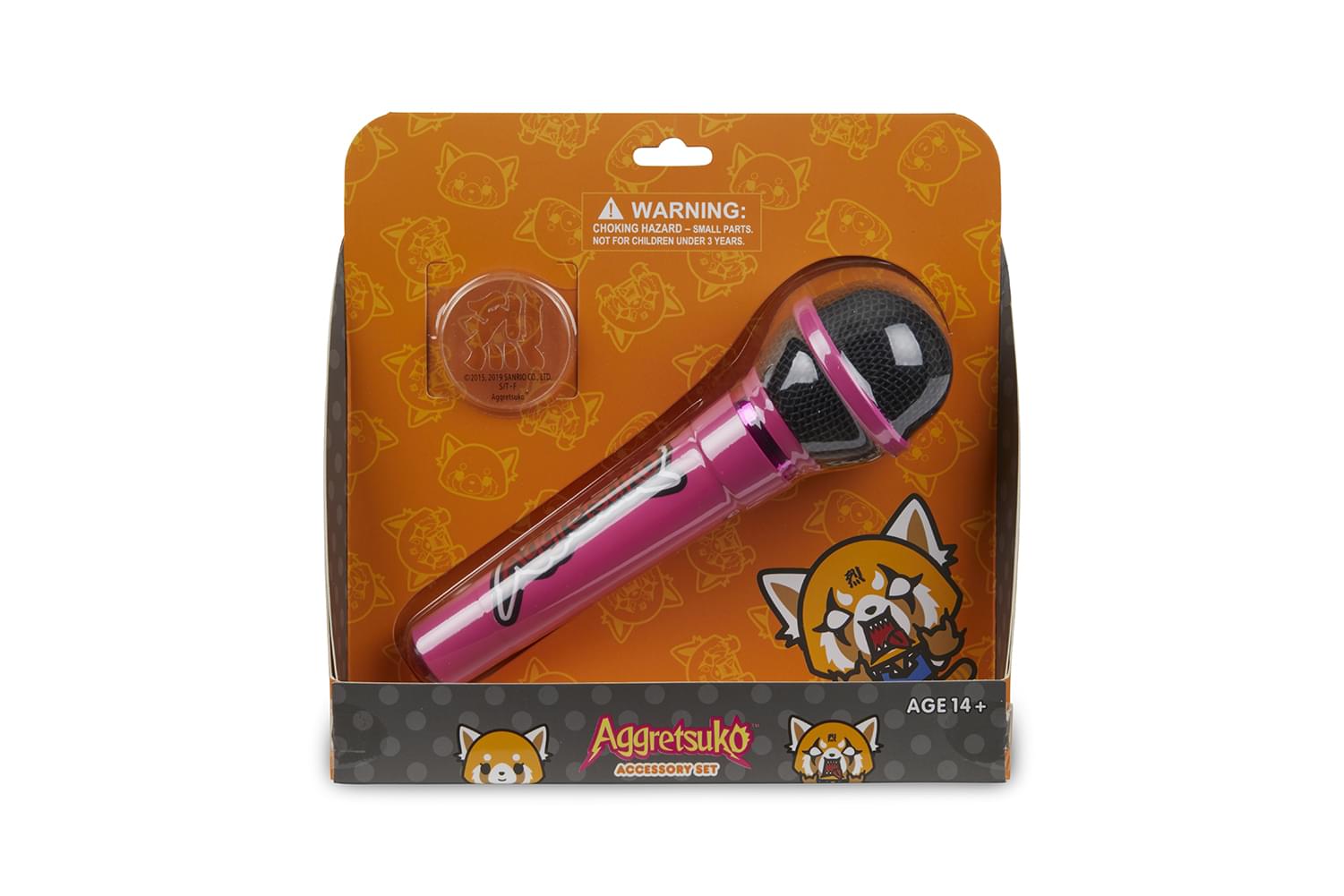 Sanrio Aggretsuko Microphone and Stencil Costume Accessory Kit