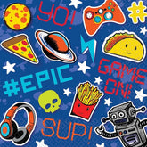 Epic Party 6.5" Lunch Napkins, 16-Pack