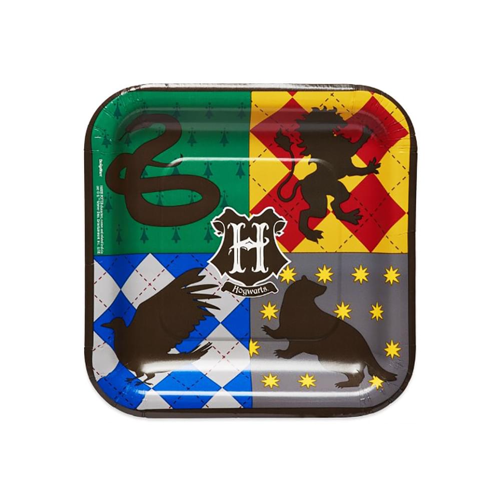 Harry Potter 9" Square Paper Party Plates, 8-Pack
