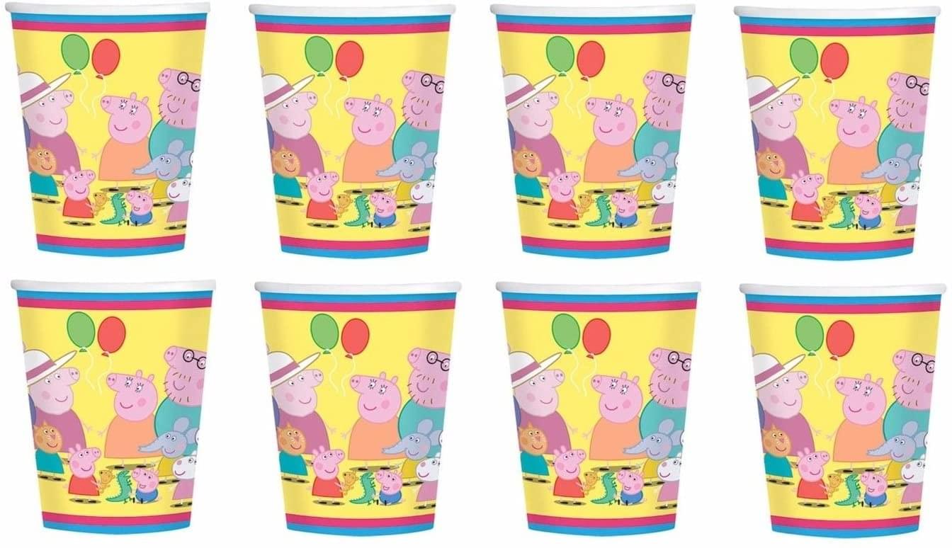 Peppa Pig 9oz Paper Cups, 8 Count | Free Shipping
