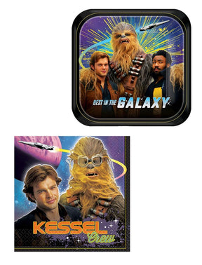 Star Wars Han Solo Party Bundle: 8x 7" Plates & 16x Lunch Napkins