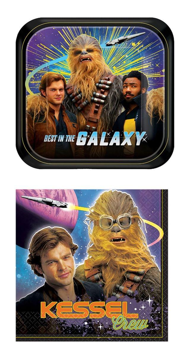 Star Wars Han Solo Party Bundle: 16x 7" Plates & 16x Lunch Napkins