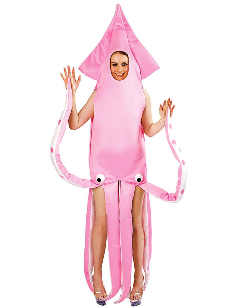 Pink Squid Adult Costume, One Size