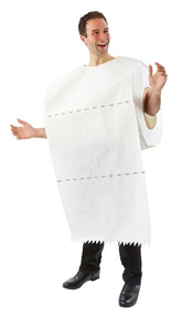 Giant Toilet Paper Roll Adult Halloween Costume | One Size Fits Most Adults