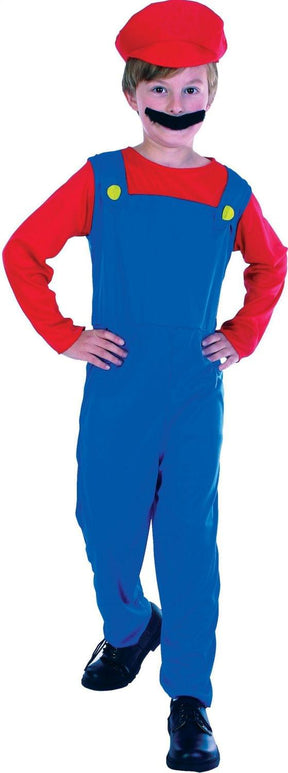 Super Plumber Child Costume